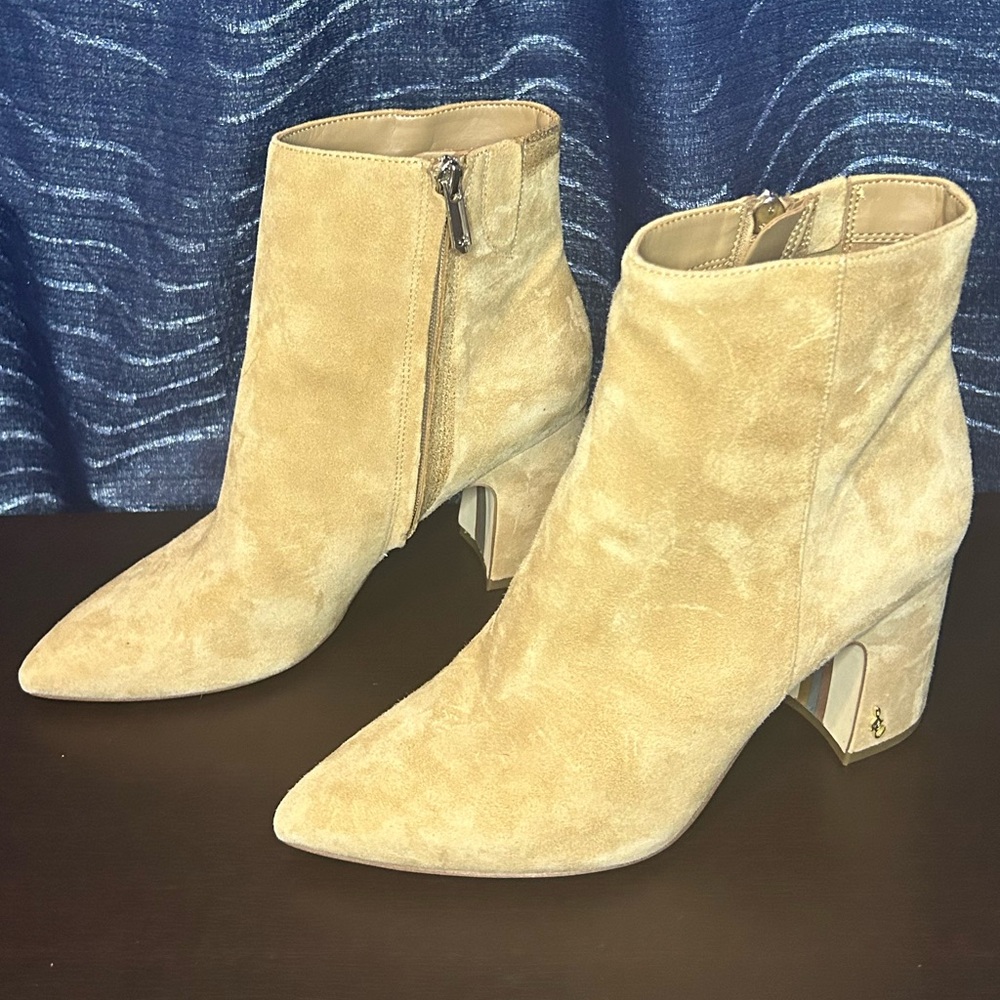 Sam Edelman Tan Ankle Boots - Picture 3 of 5